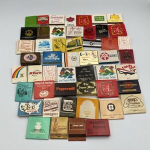 Matchbook Lot Of‎ 50 1960s 1970s Travel Transportation Restaurant Western US VTG